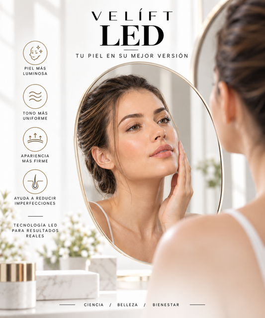 VELÍFT LED tecnología LED para cuidado facial y una piel más luminosa